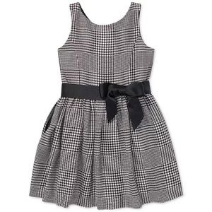 EXCELLENT POLO RALPH LAUREN Little Girls Glen Plaid Dress